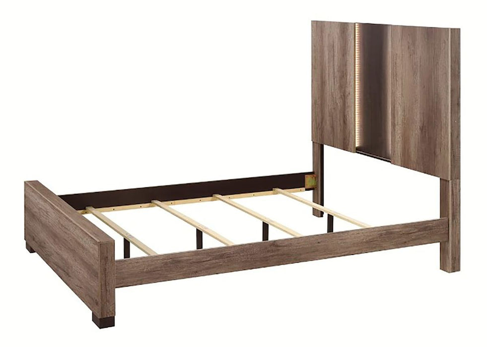 Crown Mark Furniture Rangley King Panel Bed in Brown B6830-K - All Brands Furniture (NJ)