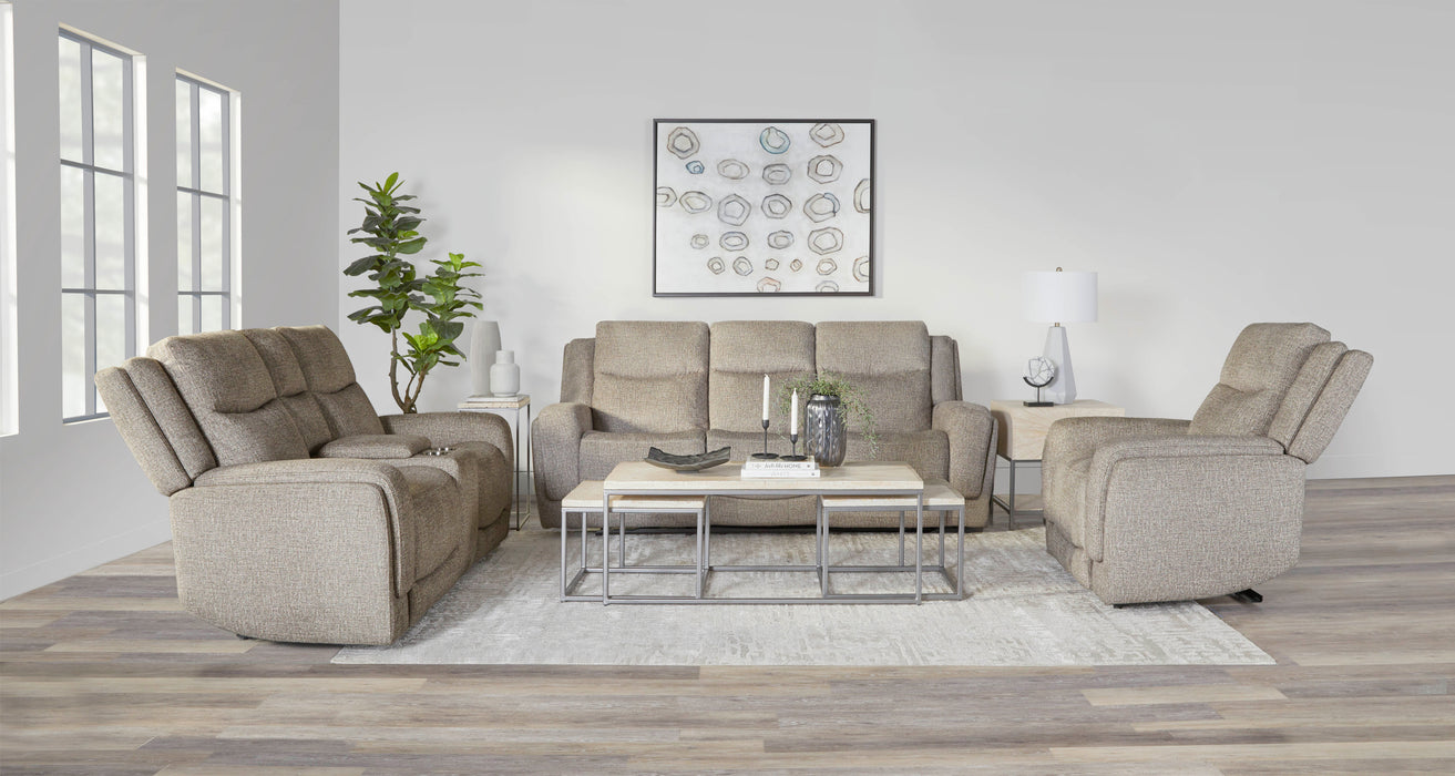 Parker Living Penfield - Frappe Zero Gravity Power Reclining Sofa with Heat Massage and Speaker P3