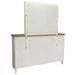 Parker House Americana Modern Bedroom Queen Shelter Bed 2 Nightstands and Dresser with Mirror