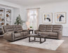Parker Living Lawson - Sydney Brunette Zero Gravity Triple Power Reclining Sofa with Drop Down Table P2