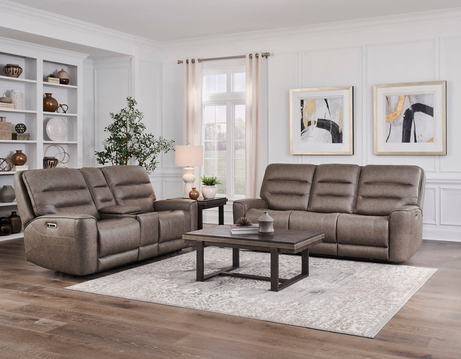Parker Living Lawson - Sydney Brunette Power Zero Gravity Tilt Console Loveseat P2