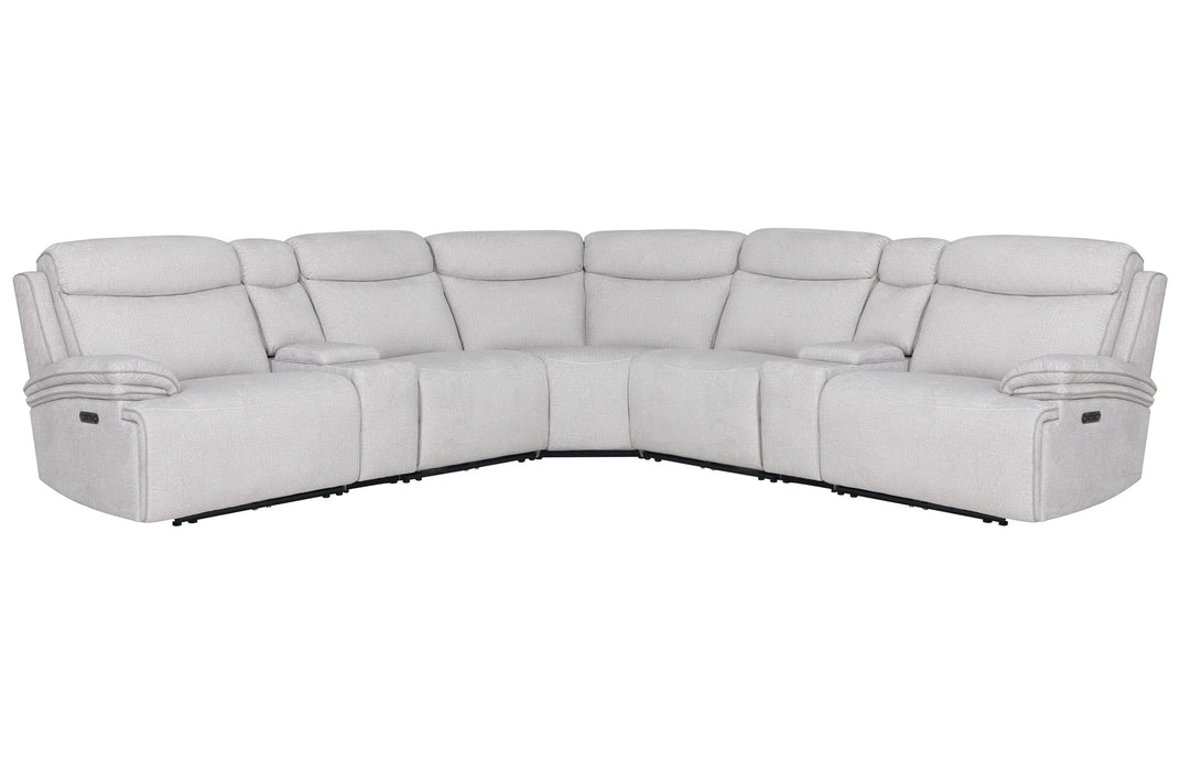 Parker Living Alpine - Airy Midnight 7 Piece Zero Gravity Power Reclining Sectional with Power Adjustable Headrests