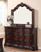 Crown Mark Furniture Sheffield Drawer Dresser in Dark Cherry - All Brands Furniture (NJ)
