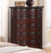 Crown Mark Furniture Sheffield 6-Drawer Chest in Dark Cherry - All Brands Furniture (NJ)