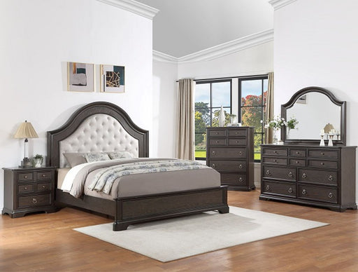 Crown Mark Furniture Duke King Bed in Dark Brown - All Brands Furniture (NJ)