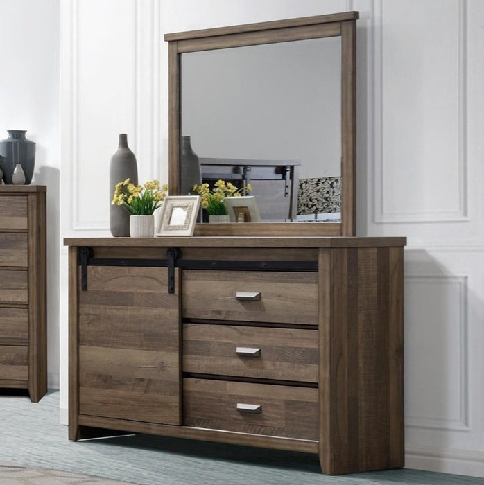 Crown Mark Furniture Calhoun Dresser in Brown - All Brands Furniture (NJ)