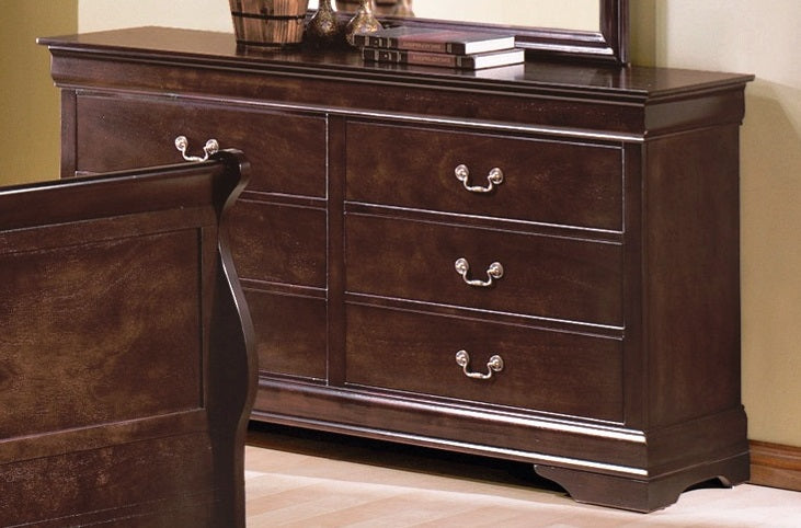 Crown Mark Furniture Louis Philip Dresser in Dark Cherry - All Brands Furniture (NJ)