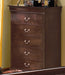 Crown Mark Furniture Louis Philip Drawer Chest in Dark Cherry - All Brands Furniture (NJ)