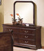 Crown Mark Furniture Louis Philip Dresser in Dark Cherry - All Brands Furniture (NJ)
