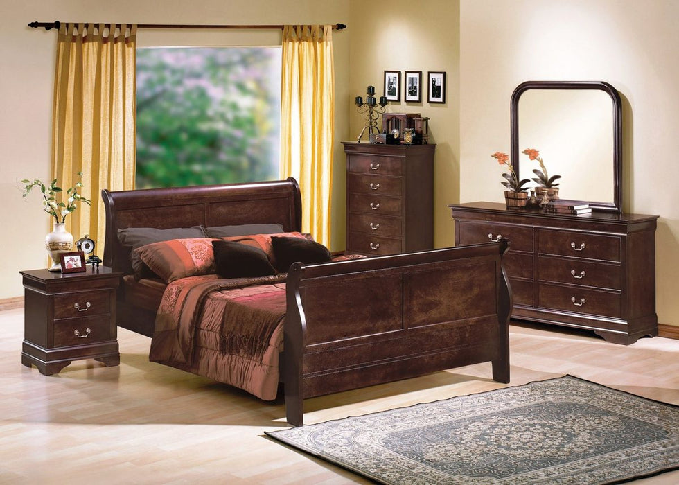 Crown Mark Furniture Louis Philip Dresser in Dark Cherry - All Brands Furniture (NJ)