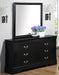 Crown Mark Furniture Louis Philip Dresser in Black - All Brands Furniture (NJ)