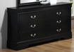 Crown Mark Furniture Louis Philip Dresser in Black - All Brands Furniture (NJ)
