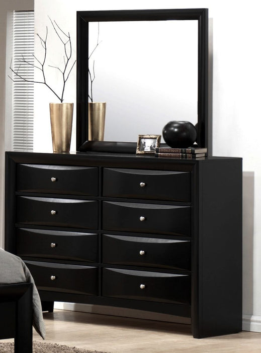Crown Mark Furniture Emily Dresser Mirror in Black - All Brands Furniture (NJ)