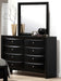 Crown Mark Furniture Emily Dresser Mirror in Black - All Brands Furniture (NJ)