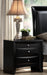 Crown Mark Furniture Emily Nightstand in Black - All Brands Furniture (NJ)