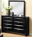 Crown Mark Furniture Emily Dresser Mirror in Black - All Brands Furniture (NJ)