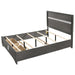 Crown Mark Regata King Storage Bed in Grey - All Brands Furniture (NJ)