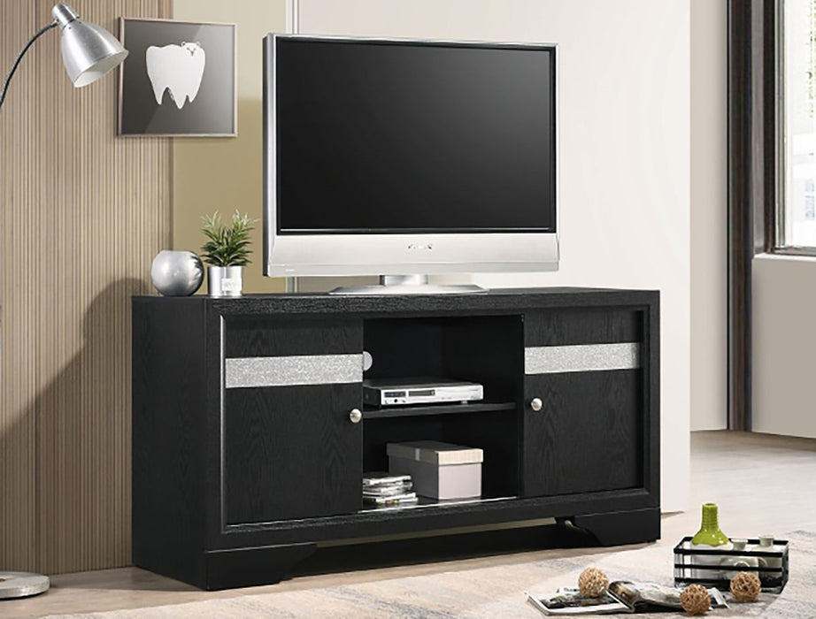 Crown Mark Furniture Regata TV Stand in Black - All Brands Furniture (NJ)