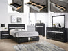 Crown Mark Regata Queen Storage Bed in Black - All Brands Furniture (NJ)