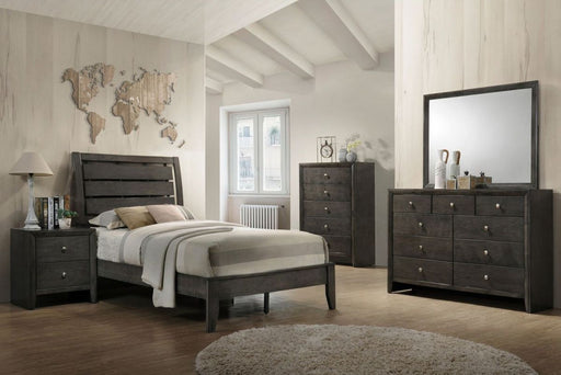 Crown Mark Furniture Evan Full Panel Bed in Grey - All Brands Furniture (NJ)