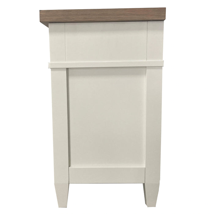 Parker House Americana Modern Bedroom 3 Drawer Nightstand with Charging Station