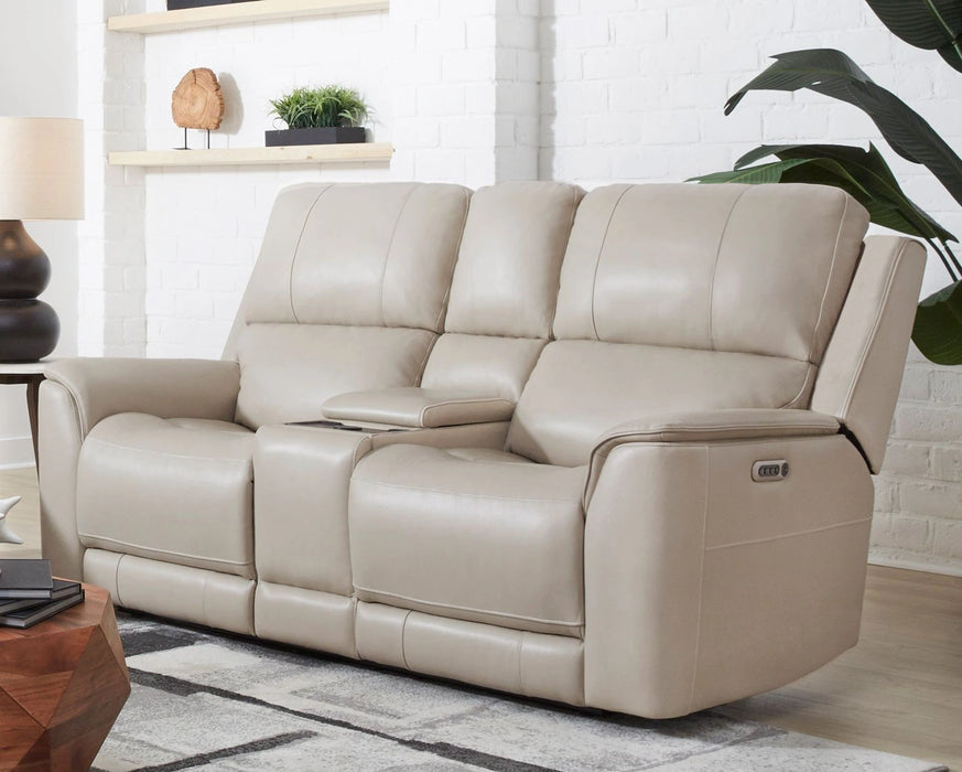 Parker Living Easton - Steamboat Brown Zero Gravity Power Reclining Tilt Console Loveseat P3