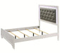 Crown Mark Furniture Lyssa King Upholstered Bed in White B4310-K - All Brands Furniture (NJ)
