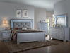 Crown Mark Furniture Lillian King Panel Bed in Silver - All Brands Furniture (NJ)