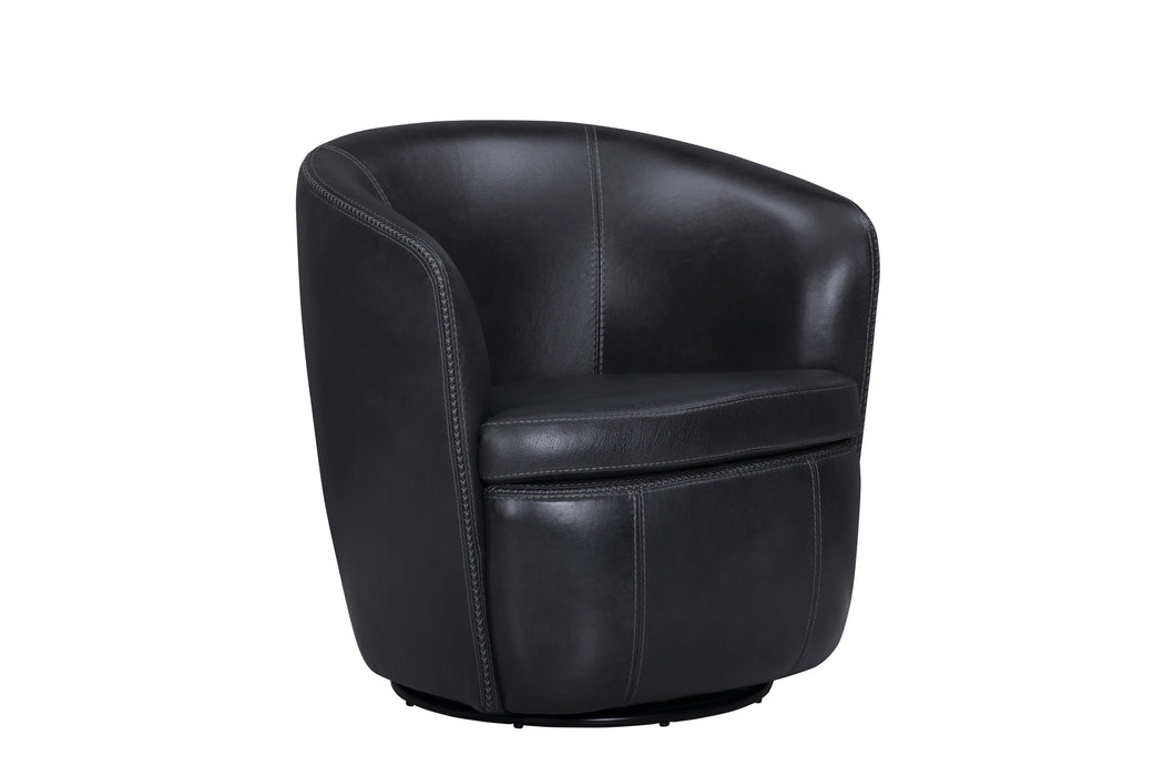 Parker Living Barolo 100% Italian Leather Swivel Club Chair