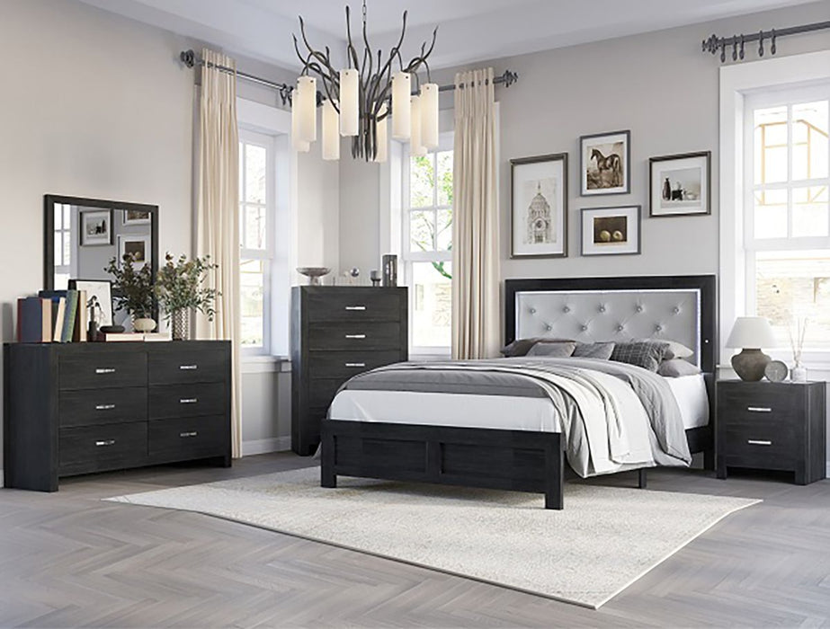 Crown Mark Furniture Jaylen 6 Drawer Dresser in Black - All Brands Furniture (NJ)