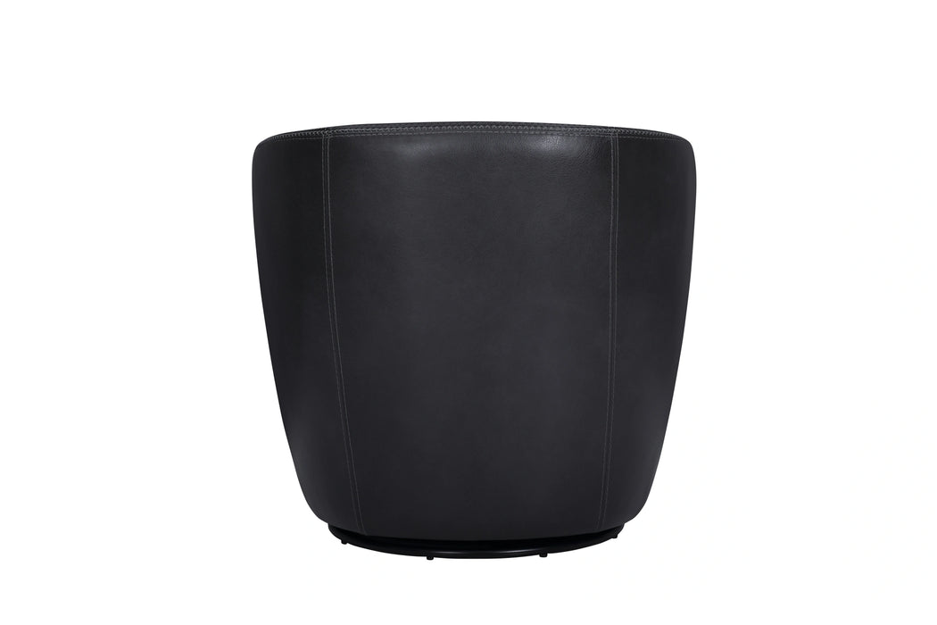 Parker Living Barolo 100% Italian Leather Swivel Club Chair
