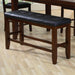Crown Mark Bardstown Counter Height Bench in Espresso - All Brands Furniture (NJ)