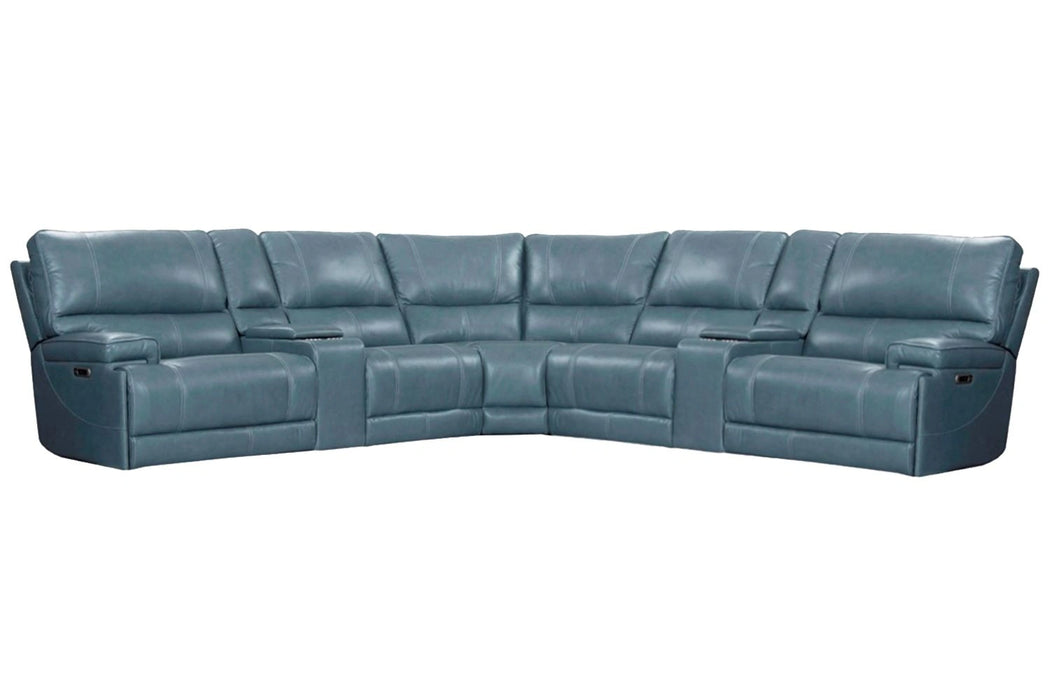 Parker Living Whitman - Powered By Freemotion 7 Piece Modular Power Reclining Sectional with Power Adjustable Headrests