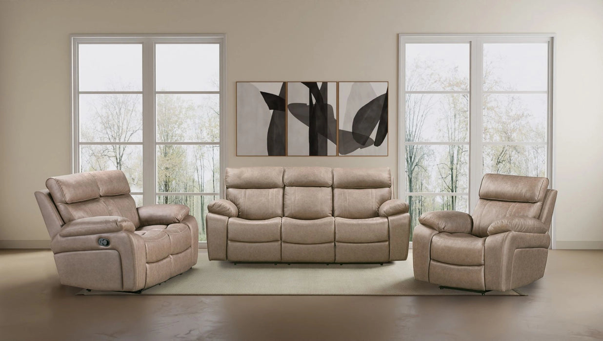 Parker Living Theon - Stokes Toffee Manual Reclining Sofa Loveseat and Recliner