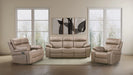 Parker Living Theon - Stokes Toffee Manual Reclining Sofa Loveseat and Recliner