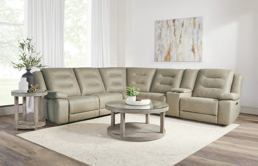 Parker Living Caldwell Fog 6 Piece Modular Power Reclining Sectional with Power Adjustable Headrests