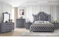 Crown Mark Furniture Voltare Queen Bed in Dark Grey - All Brands Furniture (NJ)