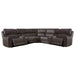 Parker Living Easton - Steamboat Brown 7 Piece Zero Gravity Power Reclining Sectional with Power Adjustable Headrests