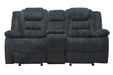 Parker Living Bolton - Misty Storm Glider Reclining Console Loveseat