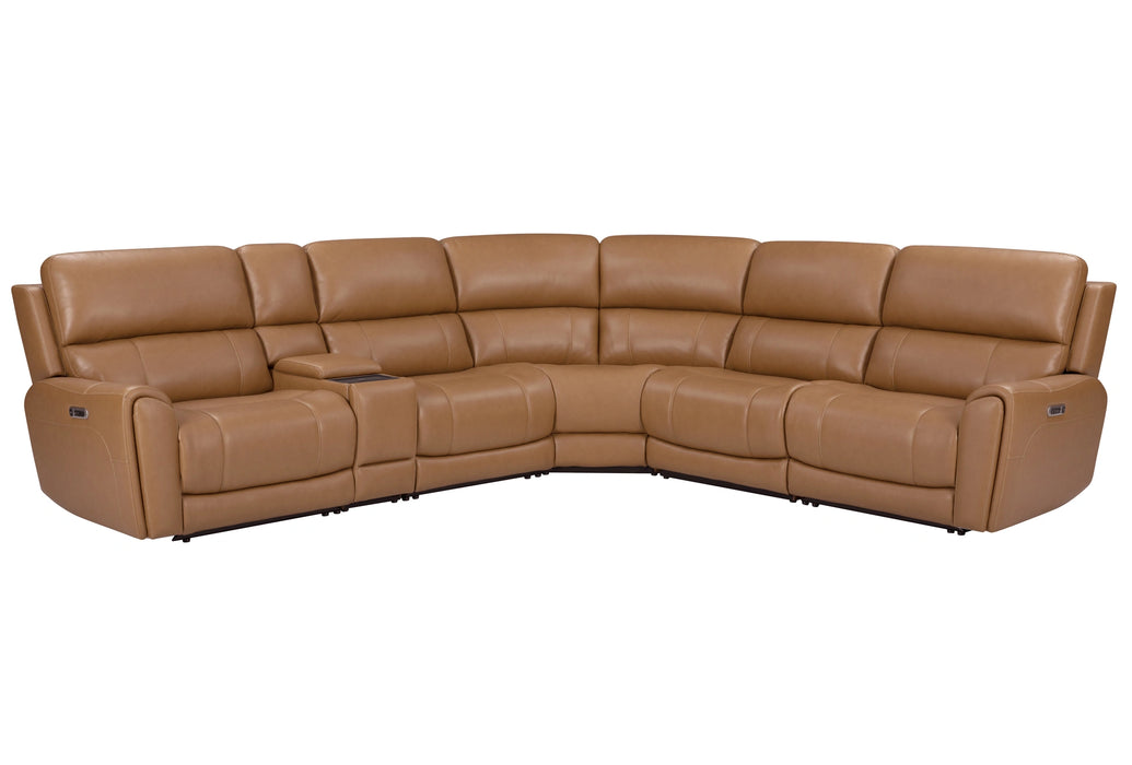 Parker Living Hancock 6 Piece Zero Gravity Power Reclining Sectional with Power Adjustable Headrests
