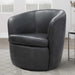 Parker Living Barolo 100% Italian Leather Swivel Club Chair
