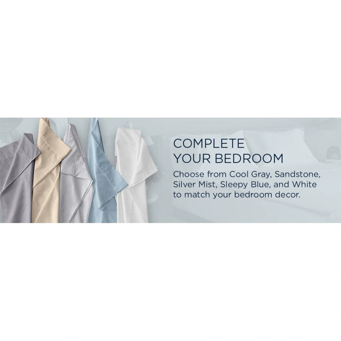 TEMPUR Luxe Egyptian Cotton Sheet Set Cool Gray