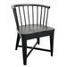 Parker House Americana Modern Dining 48-66 inch Round Dining Table and 4 Black Barrel Chairs