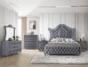 Crown Mark Furniture Voltare Mirror in Dark Grey image