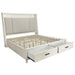 Parker House Americana Modern Bedroom Queen Shelter Bed 2 Nightstands Dresser with Mirror and Chest