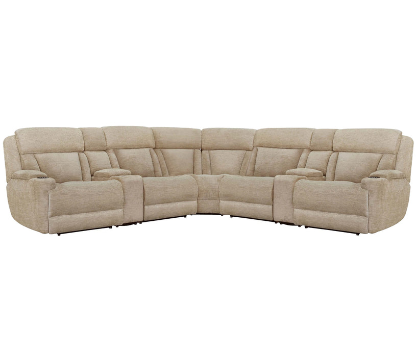 Parker Living Dalton 7 Piece Modular Power Reclining Sectional with Power Adjustable Headrests