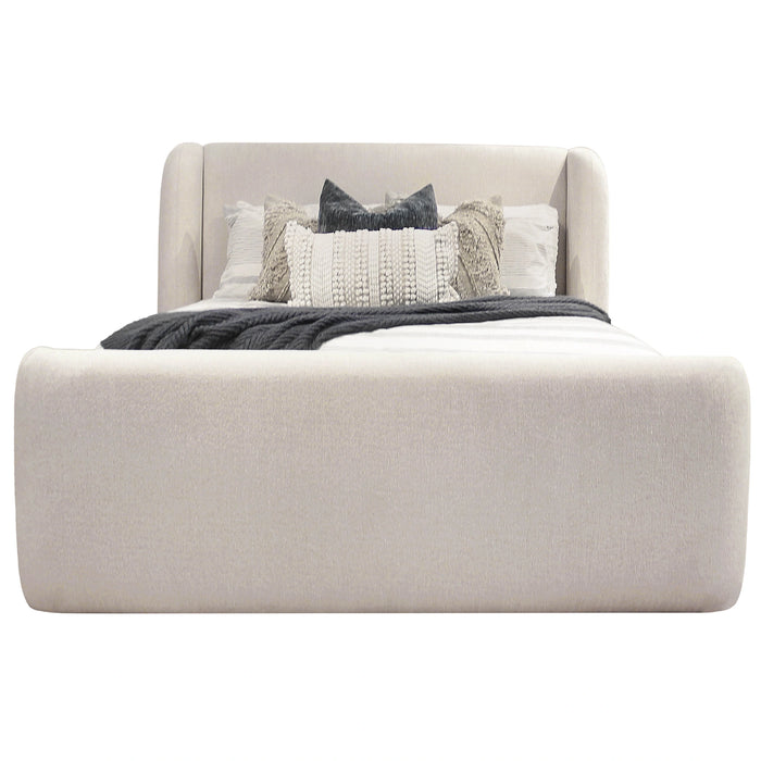 Parker Living Sleep Shiloh - White Mocha King Wingback Upholstered Bed