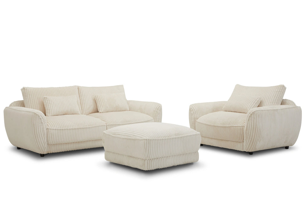 Parker Living Utopia - Mega Ivory Chair and A Half with Lumbar Pillow