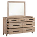 Parker House Breckenridge - Bedroom King Bed 2 Nightstands and Dresser with Mirror