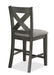 Crown Mark Furniture Rufus Counter Height Chair in Dark Gray (Set of 2) - All Brands Furniture (NJ)